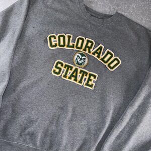 Colorado‎ State Rams Sweatshirt Mens XL Gray NCAA Football Gear For Sports